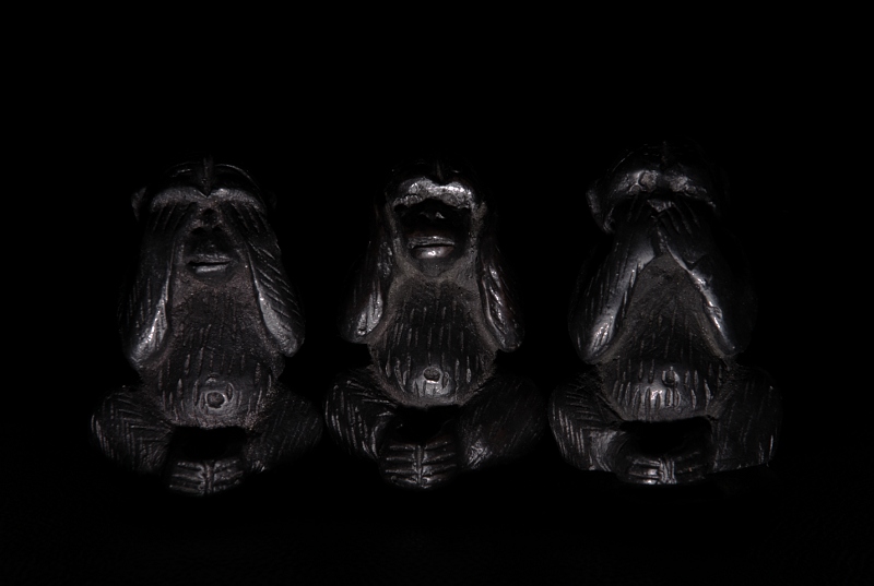 three wise monkeys